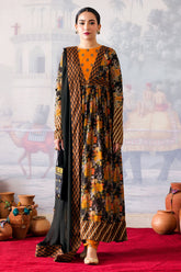 2-PC Printed Cotton Shirt with Chiffon Dupatta CPM-4-012